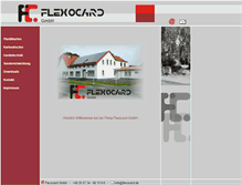 Tablet Screenshot of flexocard.de